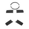6Pcs Carbon Fiber Car Steering Wheel Panel Cover Trim Sticker For Chrysler 300 2005-2007 No Navigation Styling Accessories