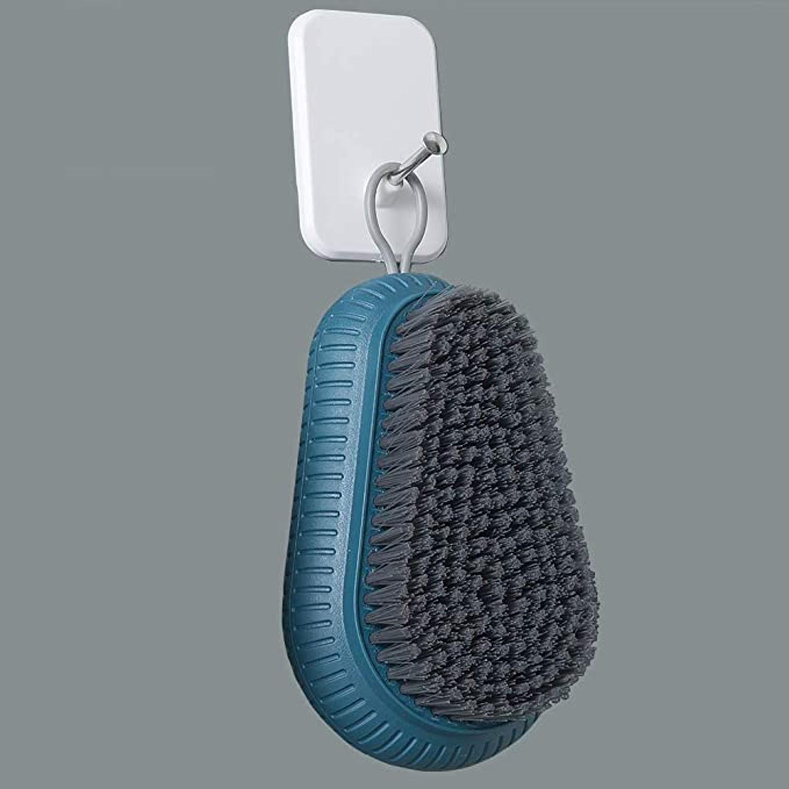 Scrub Brush Quality Soft Laundry Clothes Shoes Easy to grip Household Cleaning синий