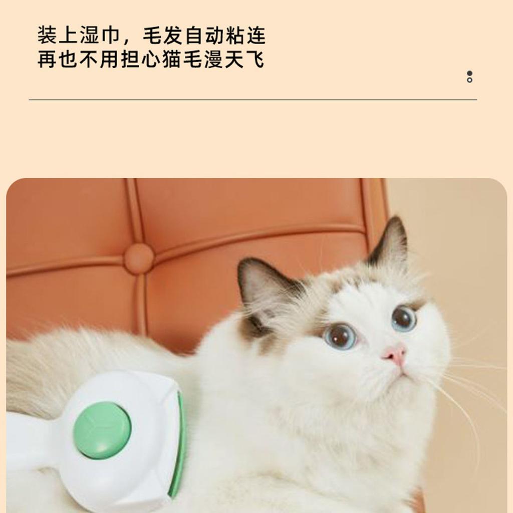 Perie pentru păr de pisicuță pentru câini și pisici Instrument de îngrijire a animalelor de companie Îndepărtează blând subpelul - căderea și părul încurcat