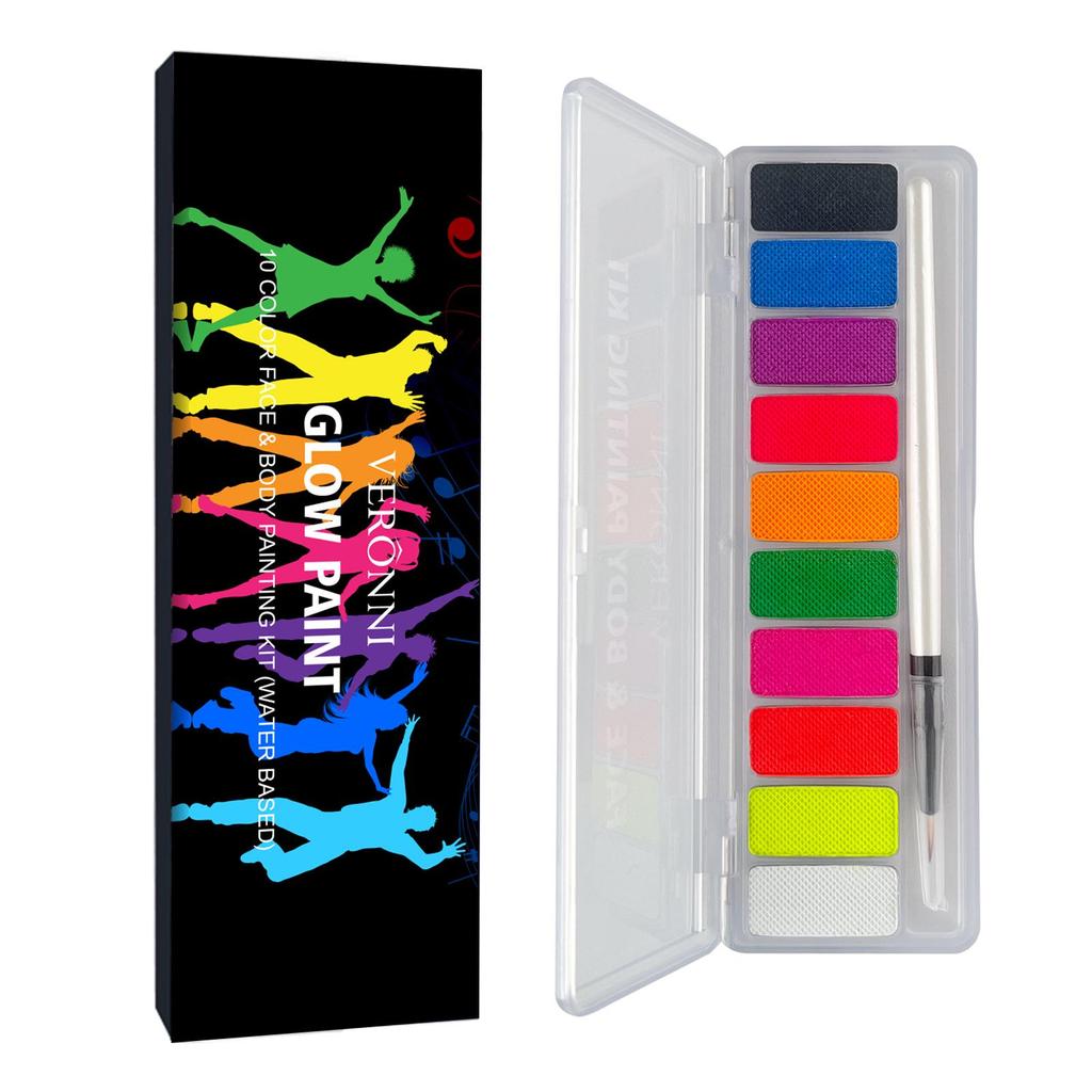 Halloween Masquerade Face & Body Oil Paint Set - 20 Colors