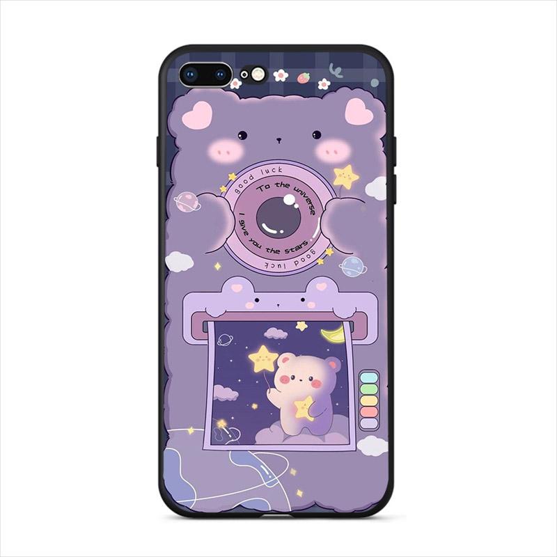 Lovely Cartoon Mobile Shell Cute Bear Phone Case For Iphone X XR XS 12 Mini 13 11 Pro Max 7 8 6S 6 Plus 5S SE 2020 10 Hard Cover