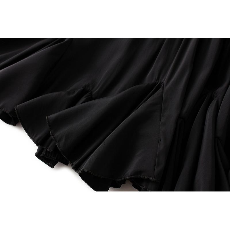 Módní a všestranná bílá volánová sukně pro ženy Léto 2024 Nová trendy nepravidelná vílí sukně Plisovaná sukně Y2k