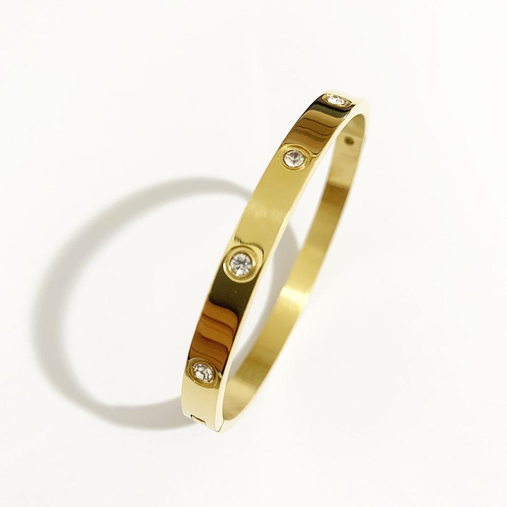 

Роскошные женские браслеты с блестящими кристаллами Bijoux для женщин и мужчин, браслеты для влюбленных и; Браслеты из нержавеющей стали Pulseiras Feminina Jewelry Gold