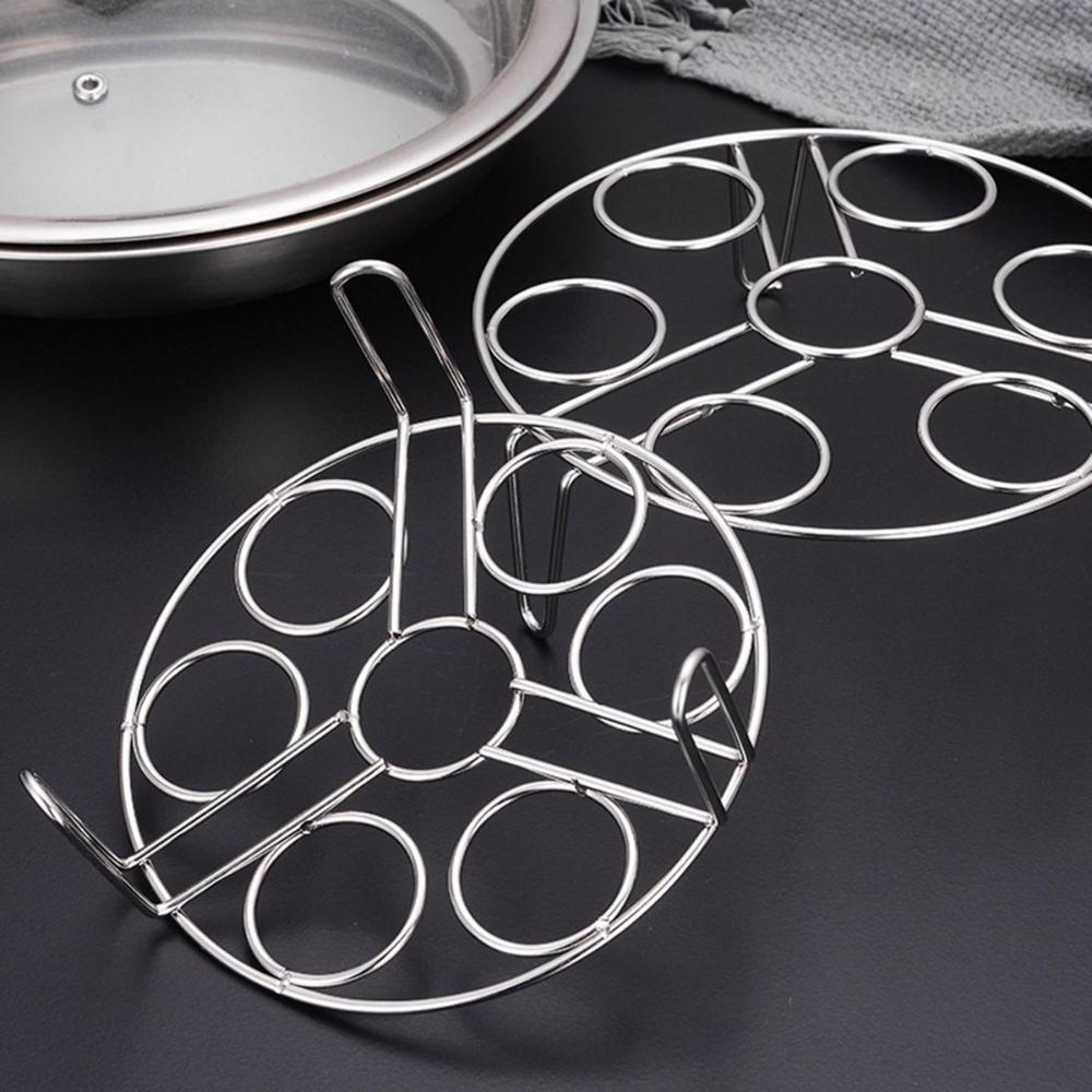 Multifunction Stackable Kitchen Heat Resistant Egg Steamer Rack Trivet Stand Holder Steaming Tray