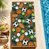 Basketball baseball soccer pattern kid Towel Beach Towels Soft Quick Dry Pool Towel for Travel Gym bathing Spa Camp sport Gift