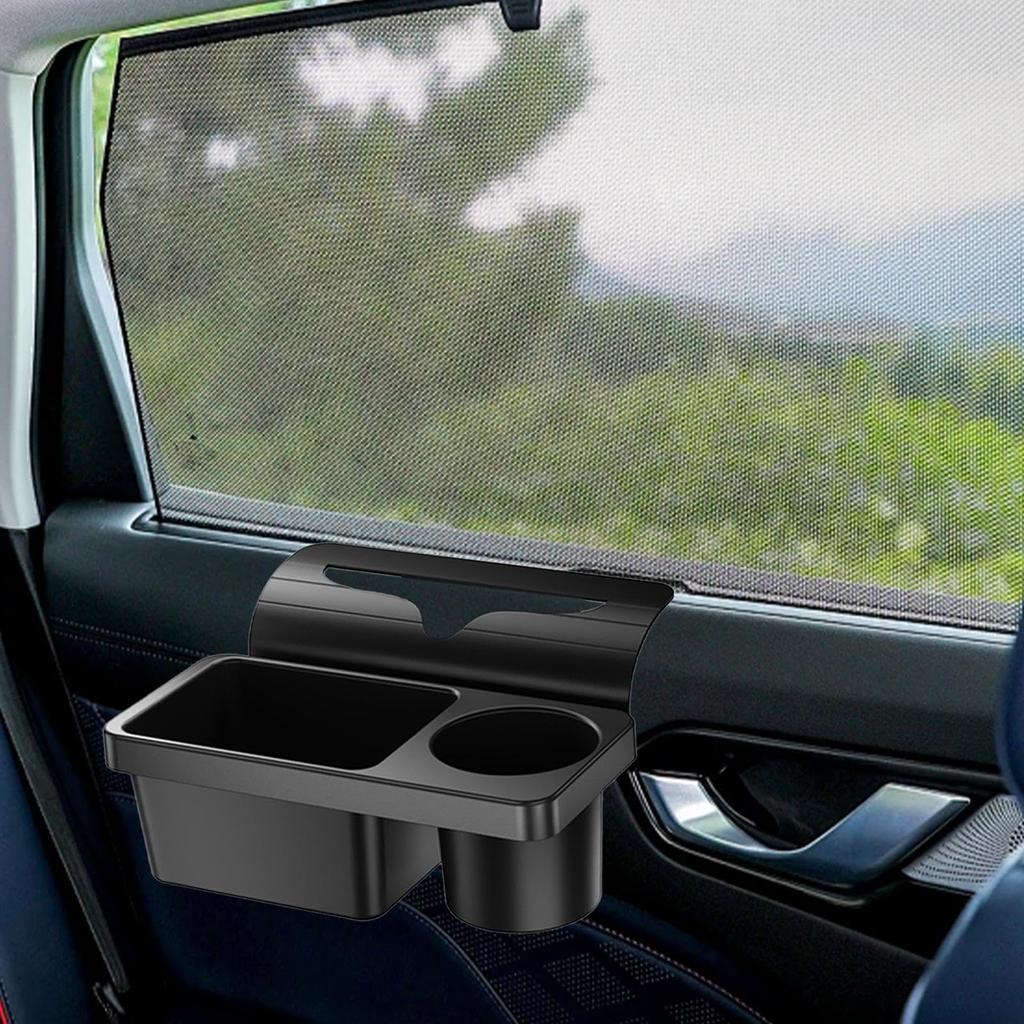 Shiwaki Car Window Storage Water Cup Car Drink Cup Drink and Food Easy Convenient Car Door Side Storage for Mobile Phones and Car Interior Accessories