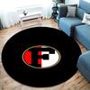 Feyenoord Round Area Rug,Carpet Rug for Living Room Bedroom Sofa Playroom Decor,Non-slip Floor Mat