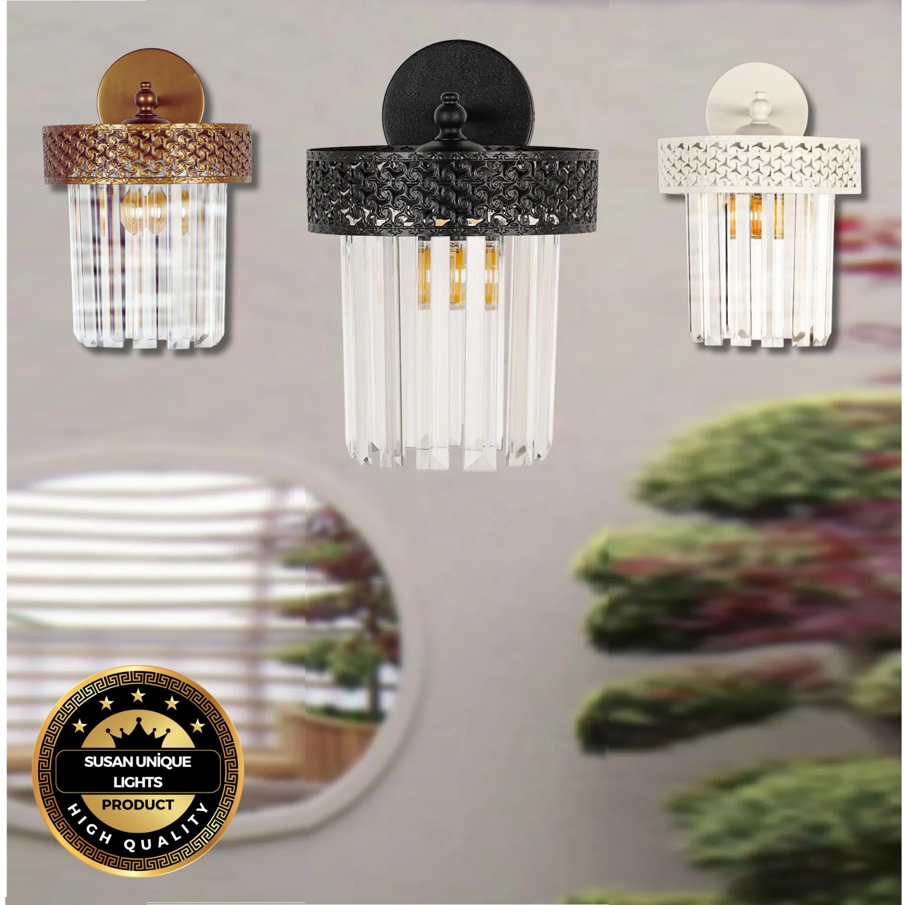 

Настенный светильник Citrus Crystal Stone Luxury - 3 различных варианта цвета чёрный