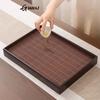 GIANXI Home And Kitchen Tea Tray Portable Dishes For Tea Ta Kawi Bamboo Rectangle Wooden Tray For Chaban Tea Table Serving Trays