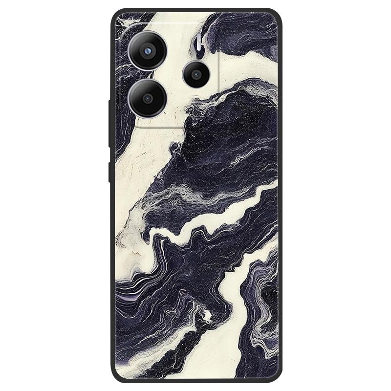 For Redmi Note 14 4G (Europe) Phone Case Marble Painting Pattern Soft Silicone Anti Drop Cover For Xiaomi Redmi Note14 4G Shell