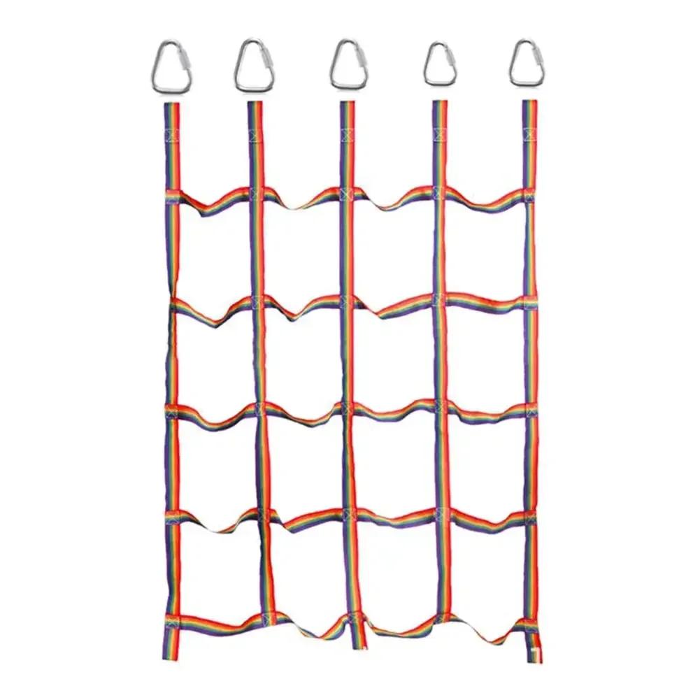 Children Climbing Rope Ladder Wooden Material Kids Swing Indoor Outdoor Game Toy Playground Backyard Fitness Games Entertainment