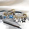 Cute Baby Arrival Enamel Safety Pin Brooch Creative Stroller Bottle Dummy Design Lapel Pin for New Parent Gift