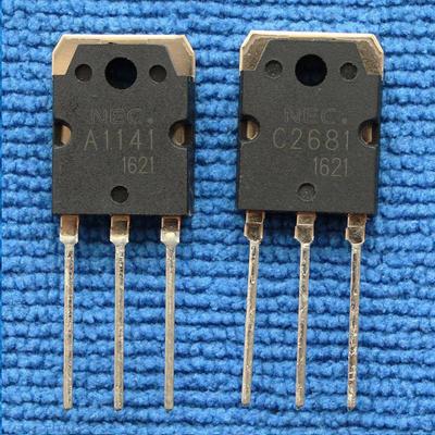 1 Paar 2SA1141/2SC2681 A1141/C2681 NEC Transistor 2SA1141 + 2SC2681 A1141 + C2681 PNP NPN Integrierte Schaltung IC TRANSISTOR 2PCS