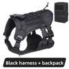 Dog Chest Back Large Dog Tactical Chest Strap Explosion Proof Velcro Dog Chest Back Large Dog Pet Leash