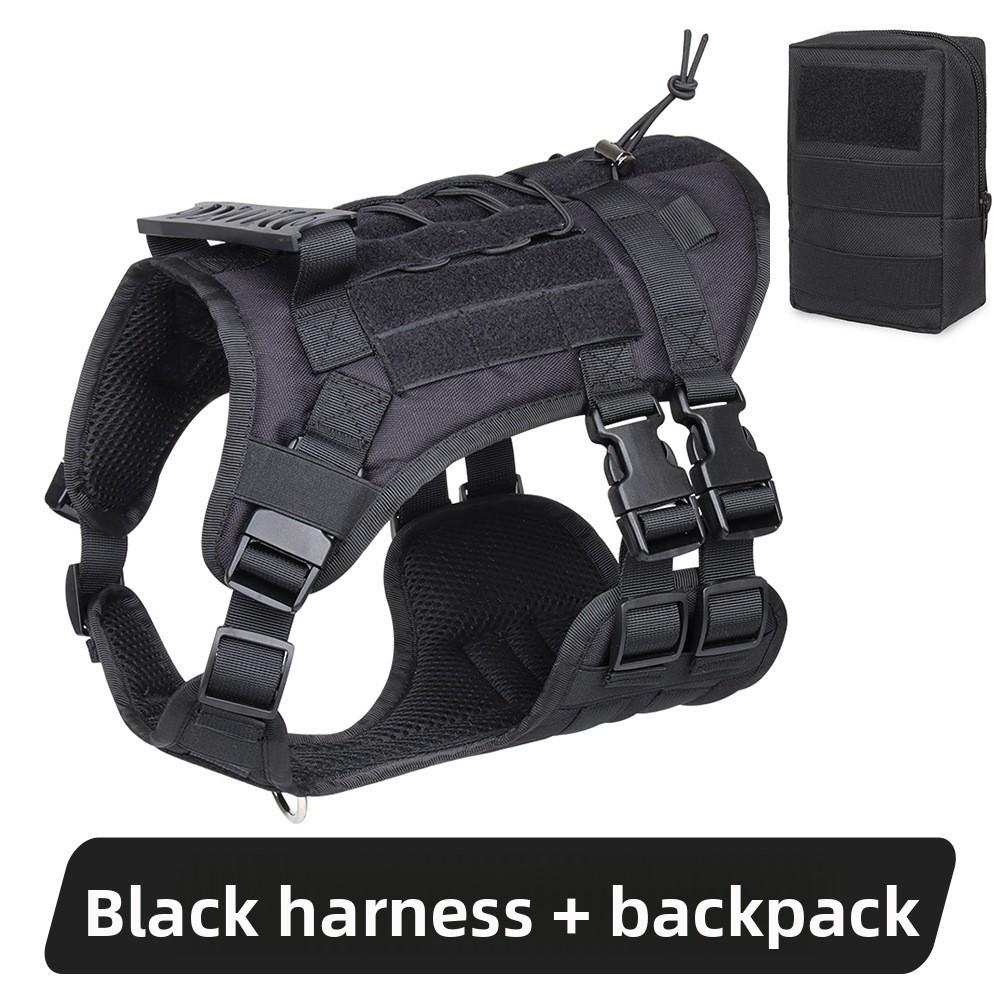 Dog Chest Back Large Dog Tactical Chest Strap Explosion Proof Velcro Dog Chest Back Large Dog Pet Leash
