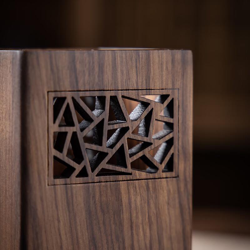 Walnut Wood Gold Jade Tea Ceremony Tools Set