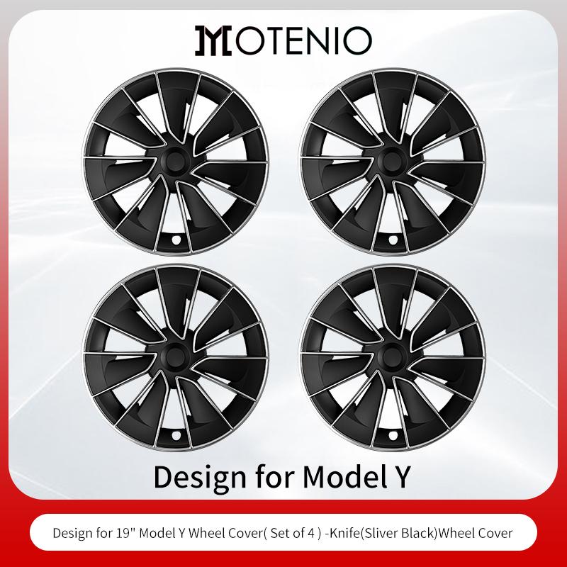 4PCS/Set Hubcaps 19 inches Full Coverage Arachnid Wheel Cover Cap Design for Tesla Model S/ Model Y Automobile Accessories