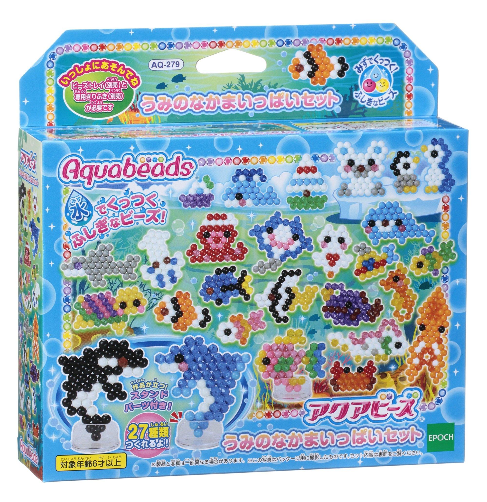

Aquabeads продаются отдельно Набор бусин Friends ST Mark Certification Возраст: от 6 лет Игрушечные водные палочки с функцией приготовления воды Игрушка Aquabeads EPOCH [Морской набор] AQ-279