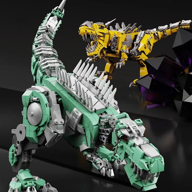 1130 ks 3 v 1 Deformační Dinosauří Stavebnice Robot T-Rex Hřbetní Drak Velká Dětská Hračka Narozeninové Dárky bez krabice