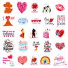 50 Valentine's Day Stickers Sweet Valentine's Day Series Ins Style Personalized Cartoon Doodle Notebook Paper Stickers