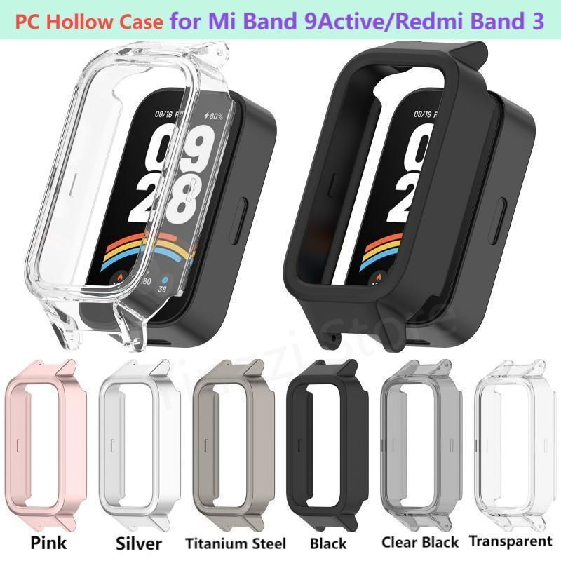 

PC Hollow Case for Xiaomi Mi Band 9 Active Redmi Band 3 SmartWatch Protective Redmi Band3 Cover for MiBand9 Active Mi Band 9 Active чистый