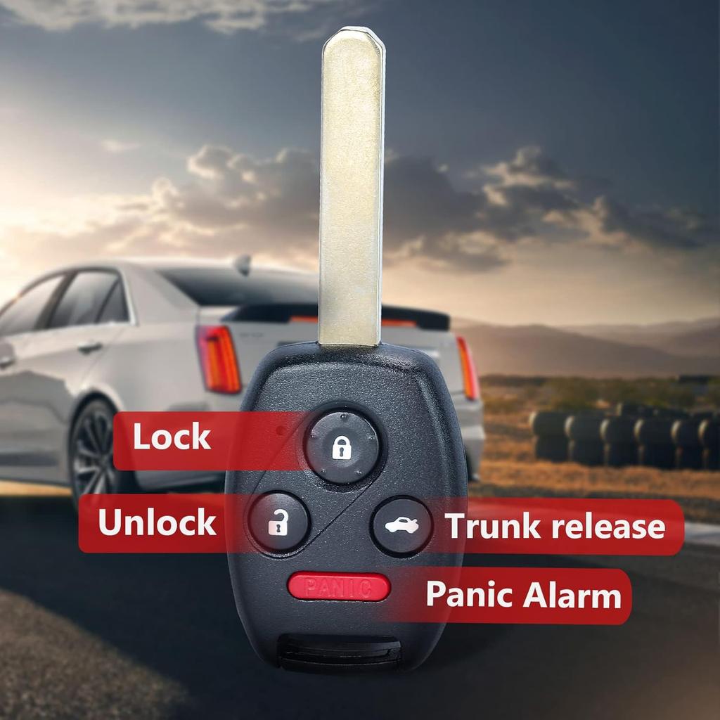 Key Fob Replacement for Honda Civic 2006 2007 2008 2009 2010 2011 2012 2013 N5F-S0084A Keyless Entry Remote Control Car Key 4 Buttons 313.8Mhz ID46