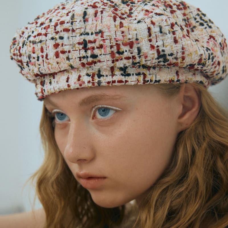 

poesiedame [Да будет свет] Твидовый берет_винный FREE