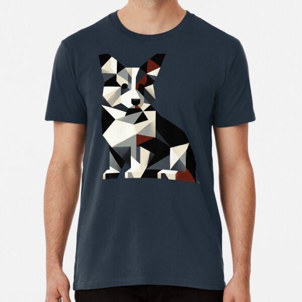 Abstract Design Tricolor Corgi Premium T-Shi S To 5XL Made In the AU/USA T-Shirt