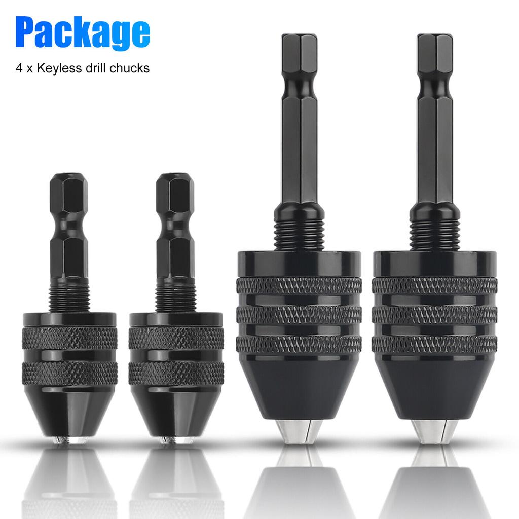 Electric Screwdriver 0.3 3.6/6.5mm Keyless Drill Chuck 1/4 Inch Hex Shank Keyless Drill Chuck Chuck Tool
