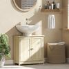 Bathroom Vanity Unit, Under-Sink Cabinet, 2 Doors, Shelf, 60 x 30 x 60 cm, Oak
