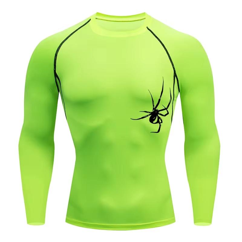 Men's T-shirt Men Running Sport T Shirt Men Compression Fitness Tops Tee Quick DryTight Training Gym Sport Running Shirts
