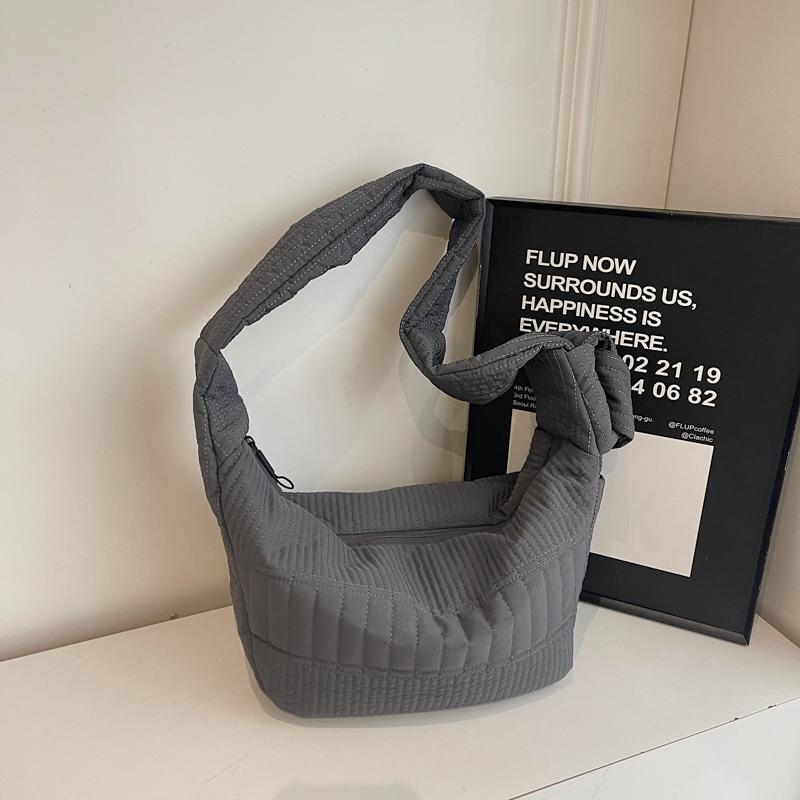 Pleated Hobo Bag Women's Large Capacity Lightweight Commuter Shoulder Bag Crossbody Bag