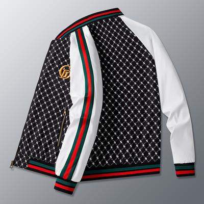 Herbst Neue Buchstaben S Druck Baseballkragen Modetrend Jacke Herrenjacke