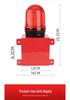 220V High-Decibel Industrial Alarm Horn with Rotating Light