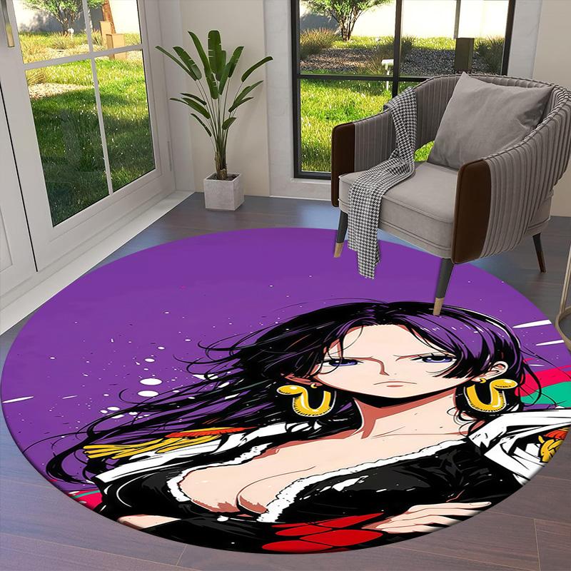 Nico Robin Round Area Rug Carpet Rug For Living Room Bedroom Sofa Playroom Decor Nonslip Floor Mat