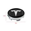 Samolepka na auto Tesla 4ks 60mm Krytka středu kola auta Poklice ráfku Znak Samolepka Pro Tesla Model Y Model 3 S X Znak Odznak Auto St