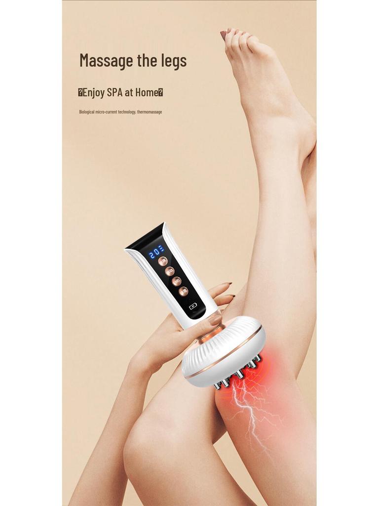 Electric Meridian Massage Brush for Full-Body, Leg, Abdomen, and Back Therapy