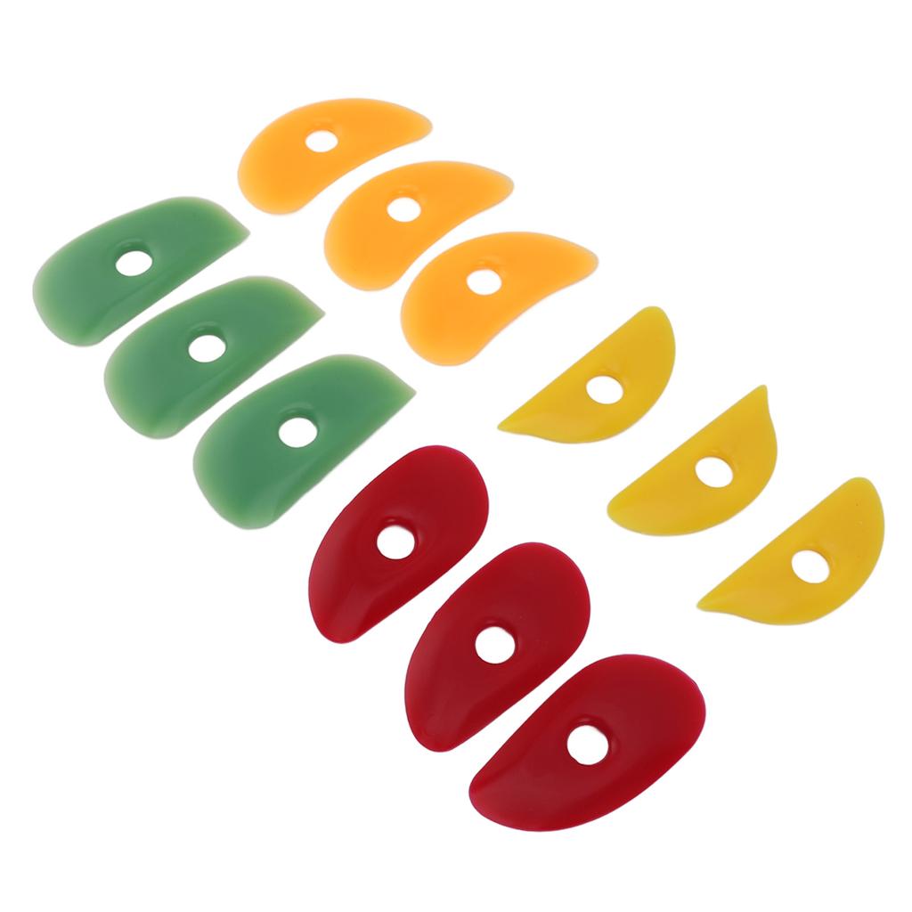 12 STÜCKE Töpferton Rippe Weich Glatt Form Töpferware Silikon Töpferware Keramik Ton Werkzeug für DIY