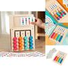 Wooden Brain Teaser Cards With Fourcolor Puzzle For Early Education And Cognitive Development