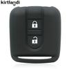 Silikonový kryt klíče pro Nissan Tiida X-Trail Pathfinder Navara Qashqai Primera p12 Kashkay J10 2tlačítkový držák na klíče od auta
