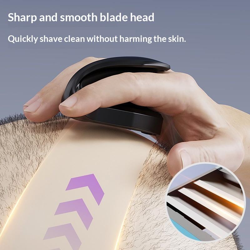 Multi Function Manual Hair Cutting Special Manual Shaving With 3 Disposables Razor Blades For Shaving Head Mini Portable