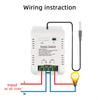 Graffiti WiFi Smart Power Temperature Switch with RF433, Remote Voice Alexa Control.