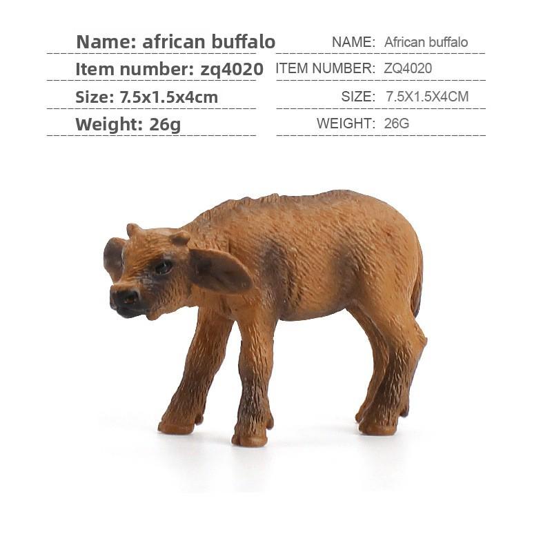 

Pvc African Water Buffalo Toy Model With Attack Posture For Kids Educational And Play Use Small Water Buffalo