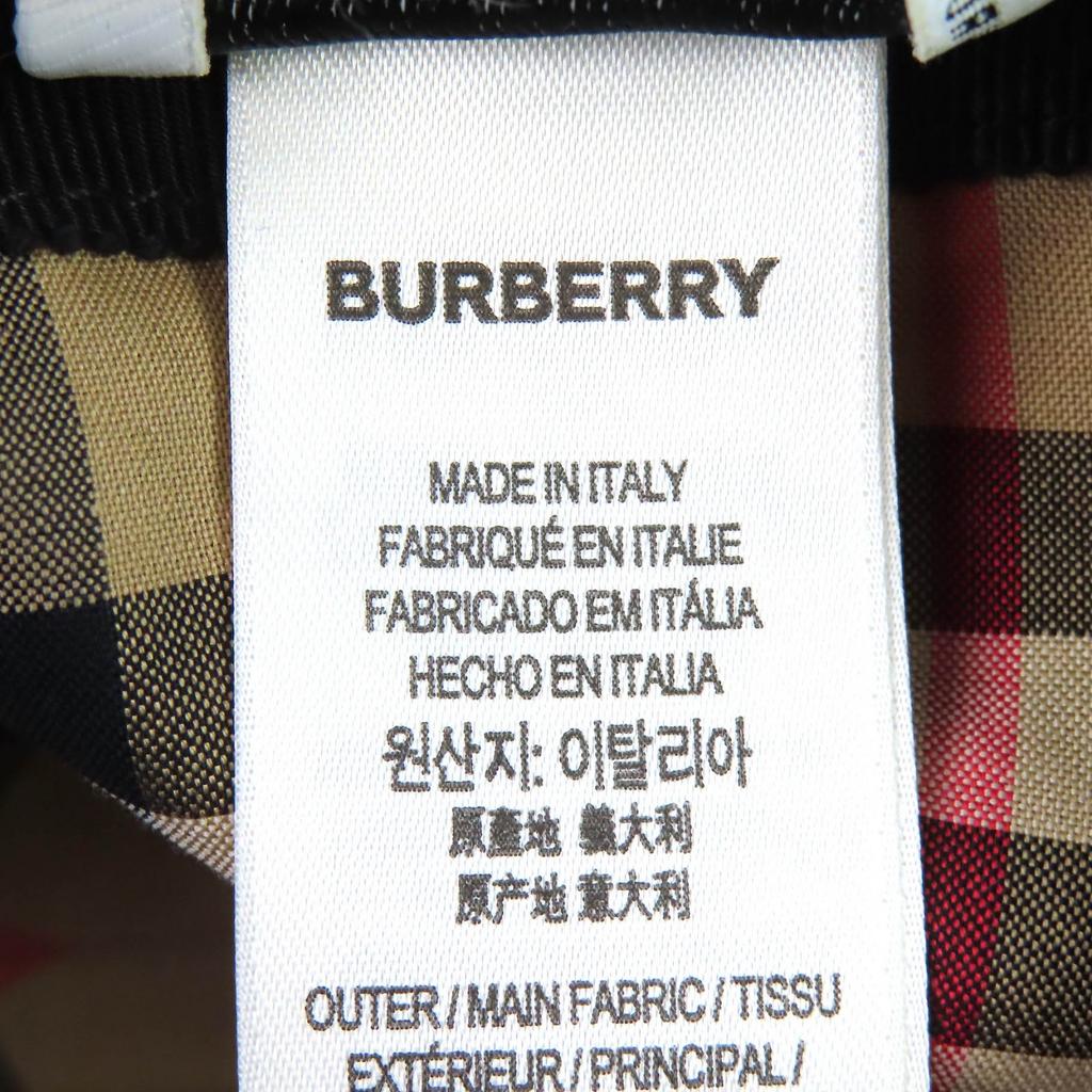 Great BURBERRY Nova Check Pattern Lining TB Logo Baseball Cap black XL 8068040 Used