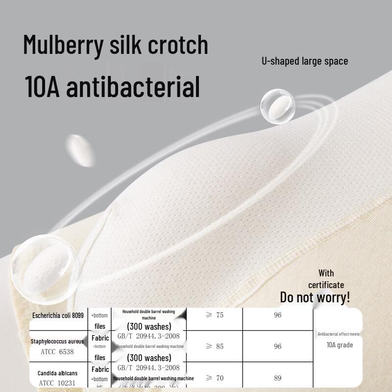 Miiow Men's Antibacterial Silk-Crotch Cotton Briefs