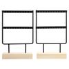 24 Holes Elegant Metal Jewelry Storage Rack Earrings Necklace Display Stand   for Home