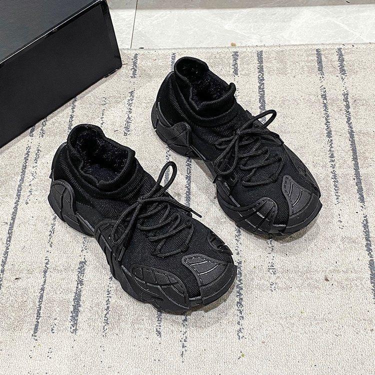 

Женские кроссовки Flyknit на толстой подошве - Хлопковые носки-обувь для осени/зимы 2025. 39