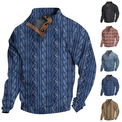 Spring And Men's Standing Collar Sweatshirt Is Outdoor Casual Sweaters Tops