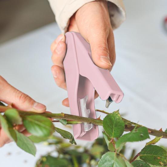 Rose Thorn Stripper Portable Anti-slip Ergonomic Finger Groove Flower Stem Leaf Thorn Remover Pliers Flower Shop Home Supplies