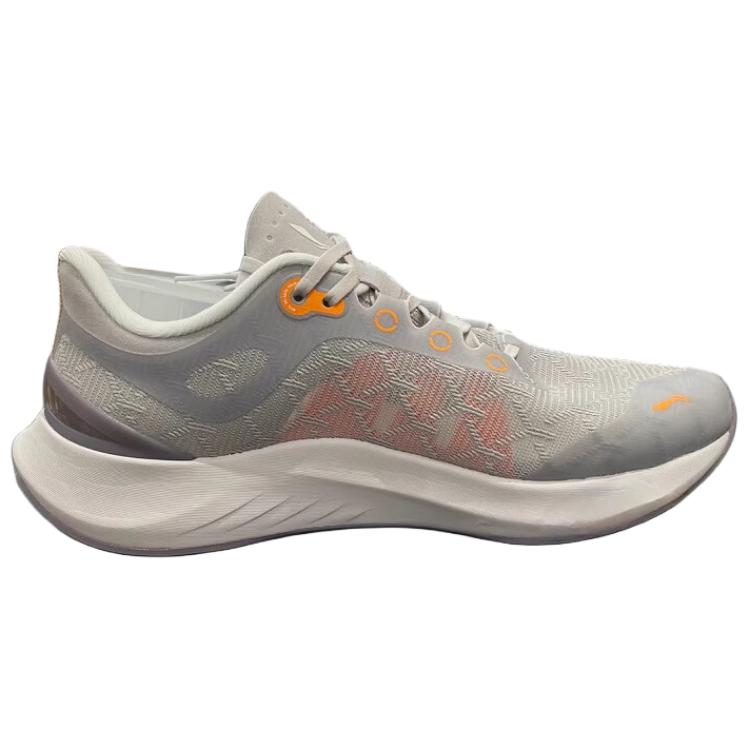 Li-Ning Lightweight Comfortable Versatile Trendy Wear-Resistant Non-Slip Low-Top Casual Running Shoes Women sneaker Gray AGLU240-2